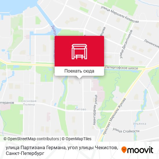 Карта улица Партизана Германа, угол улицы Чекистов