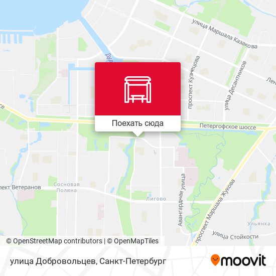 Карта улица Добровольцев
