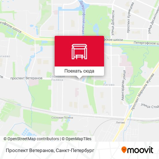 Карта Проспект Ветеранов