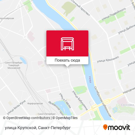 Карта улица Крупской