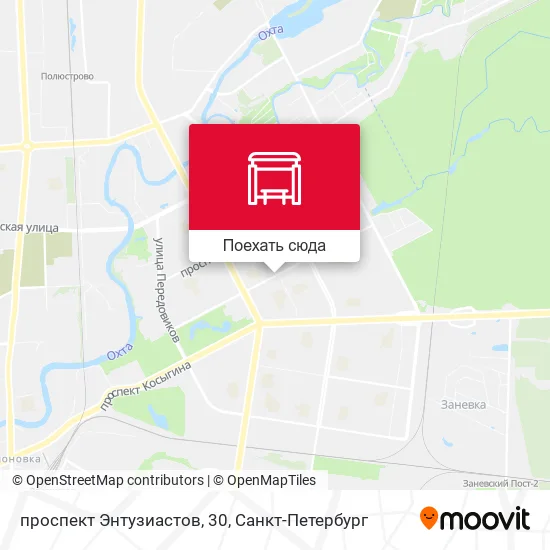 Карта проспект Энтузиастов, 30