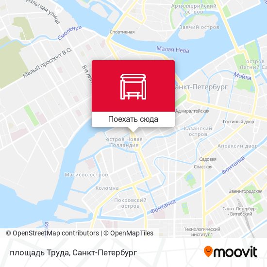 Карта площадь Труда