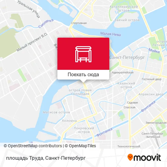Карта площадь Труда