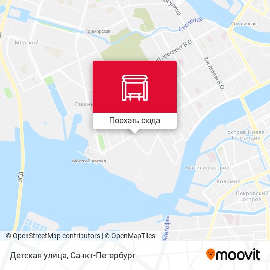 Карта Детская улица