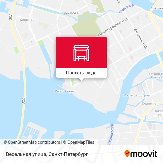 Карта Вёсельная улица