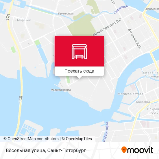 Карта Вёсельная улица