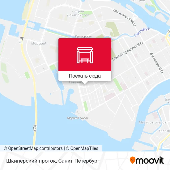 Карта Шкиперский проток