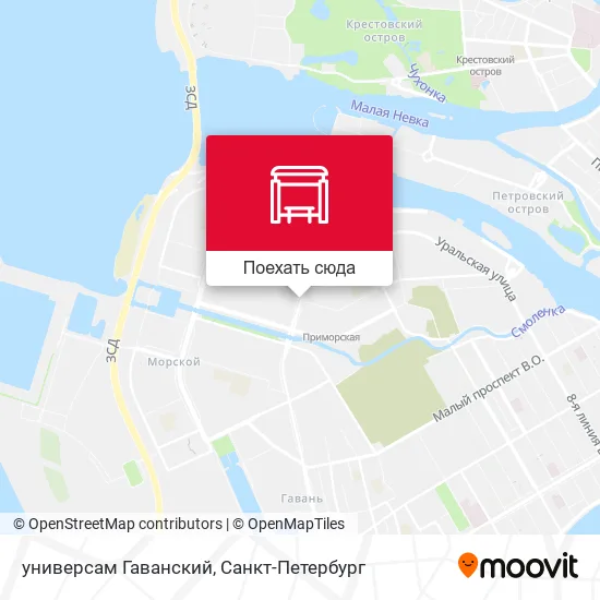 Карта универсам Гаванский