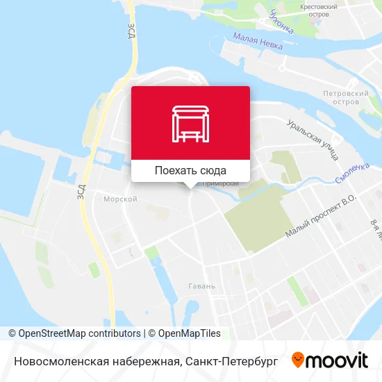 Карта Новосмоленская набережная