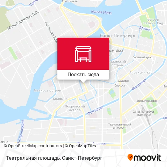 Карта Театральная площадь