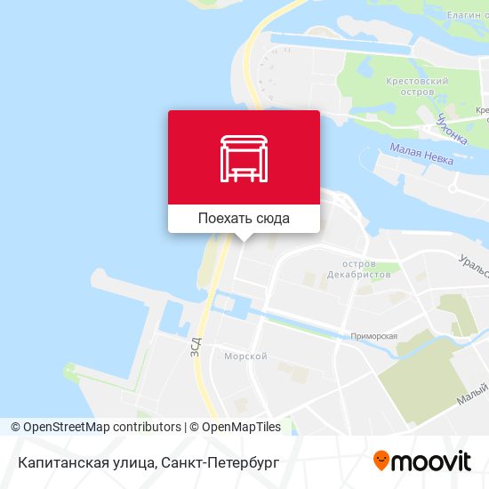 Карта Капитанская улица