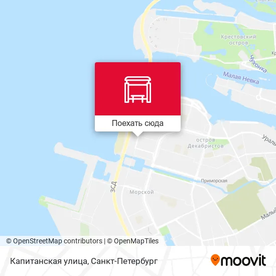 Карта Капитанская улица