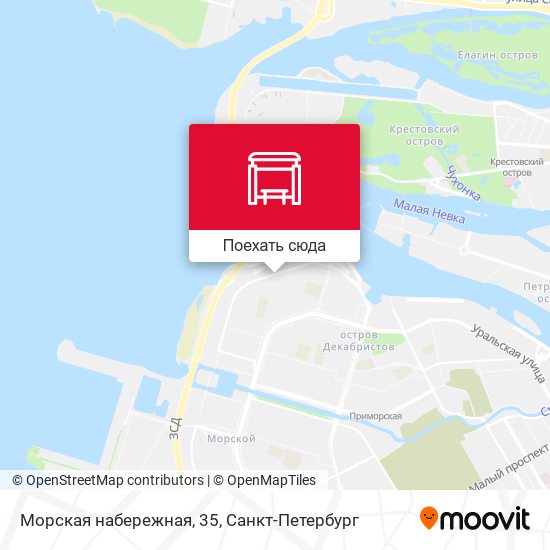 Карта Морская набережная, 35