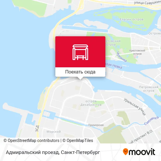 Карта Адмиральский проезд