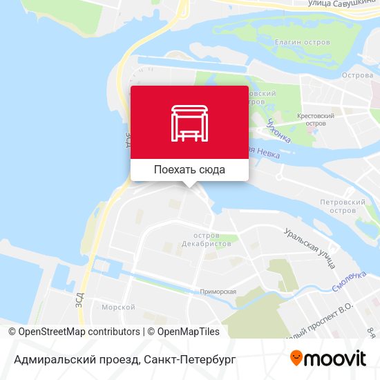 Карта Адмиральский проезд