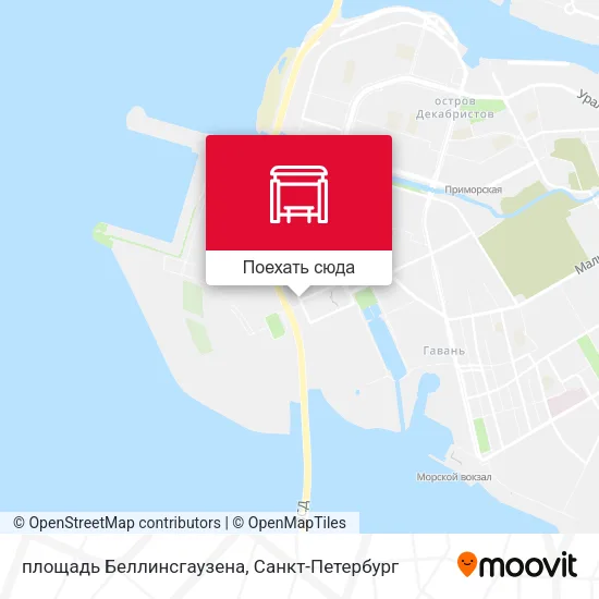 Карта площадь Беллинсгаузена