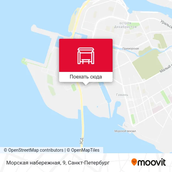 Карта Морская набережная, 9