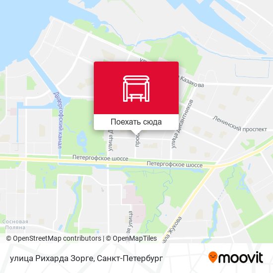 Карта улица Рихарда Зорге