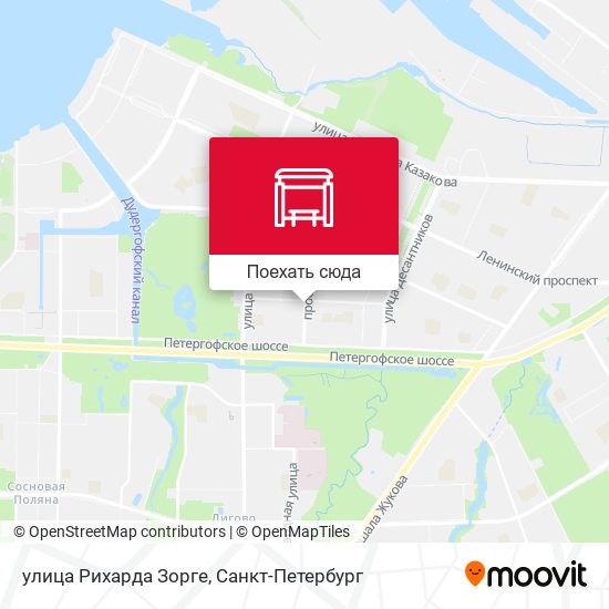 Карта улица Рихарда Зорге
