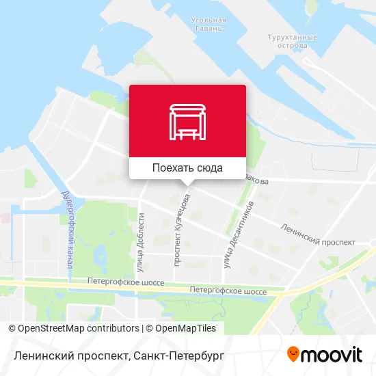 Карта Ленинский проспект