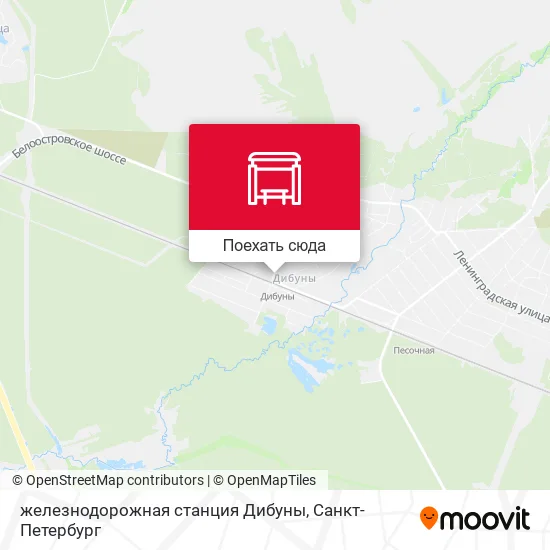 Карта железнодорожная станция Дибуны