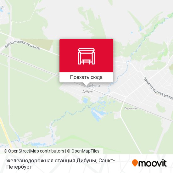 Карта железнодорожная станция Дибуны