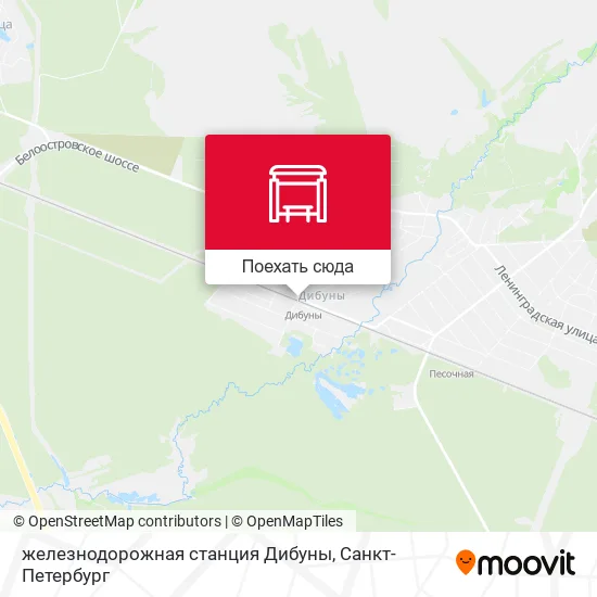 Карта железнодорожная станция Дибуны