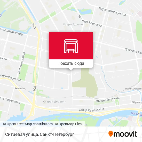 Карта Ситцевая улица