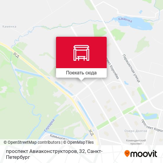 Карта проспект Авиаконструкторов, 32