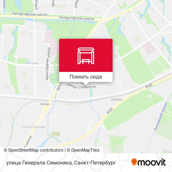 Карта улица Генерала Симоняка