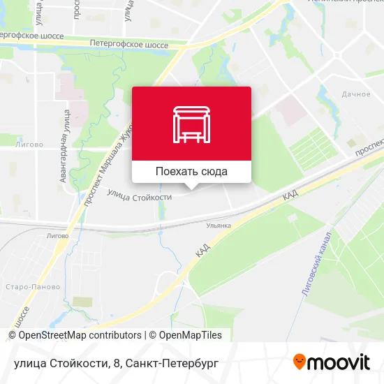 Карта улица Стойкости, 8