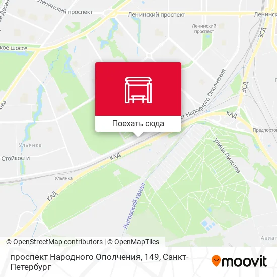 Карта проспект Народного Ополчения, 149