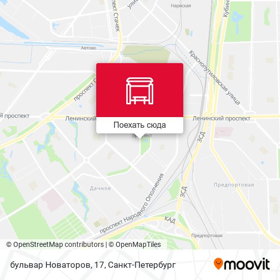 Карта бульвар Новаторов, 17