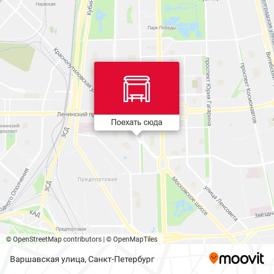 Карта Варшавская улица