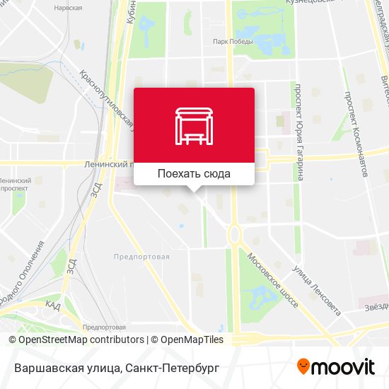 Карта Варшавская улица