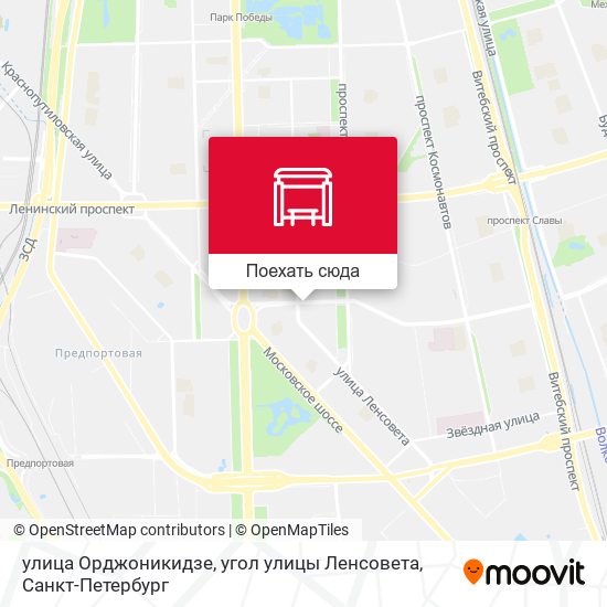 Карта улица Орджоникидзе, угол улицы Ленсовета