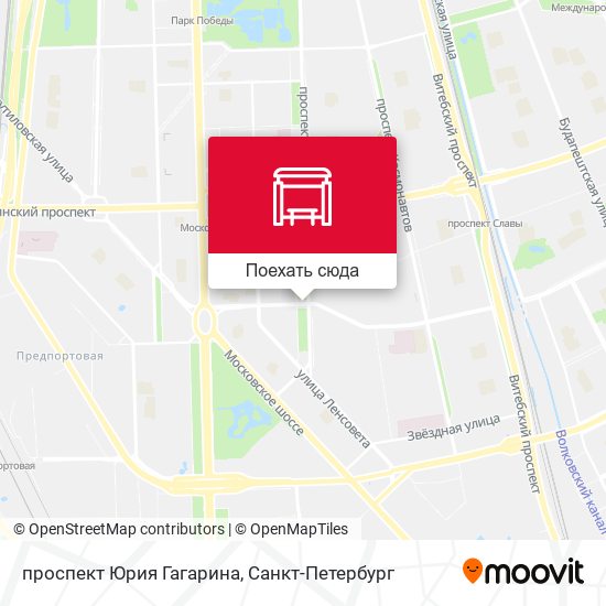 Карта проспект Юрия Гагарина