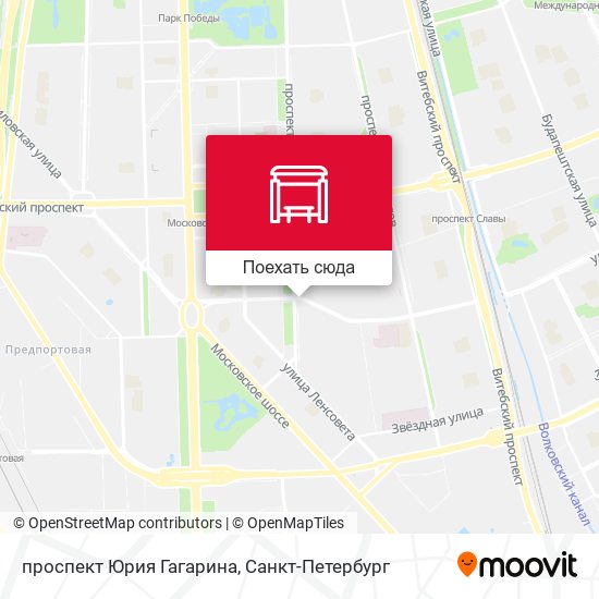 Карта проспект Юрия Гагарина