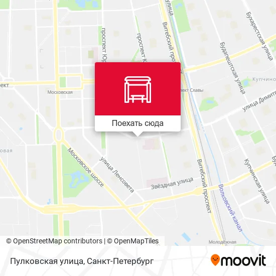 Карта Пулковская улица