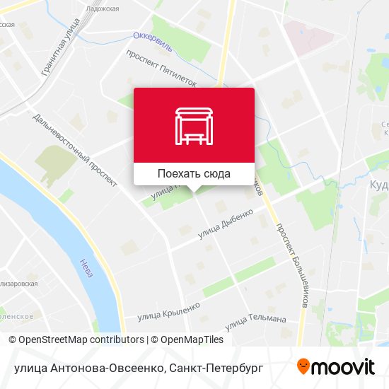Карта улица Антонова-Овсеенко