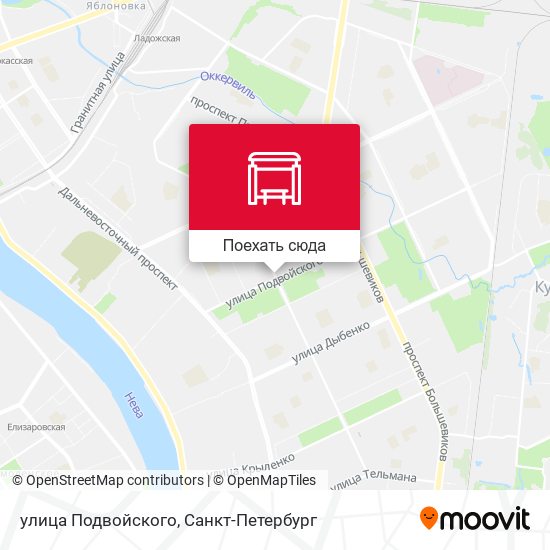Карта улица Подвойского