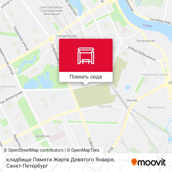 Карта кладбище Памяти Жертв Девятого Января