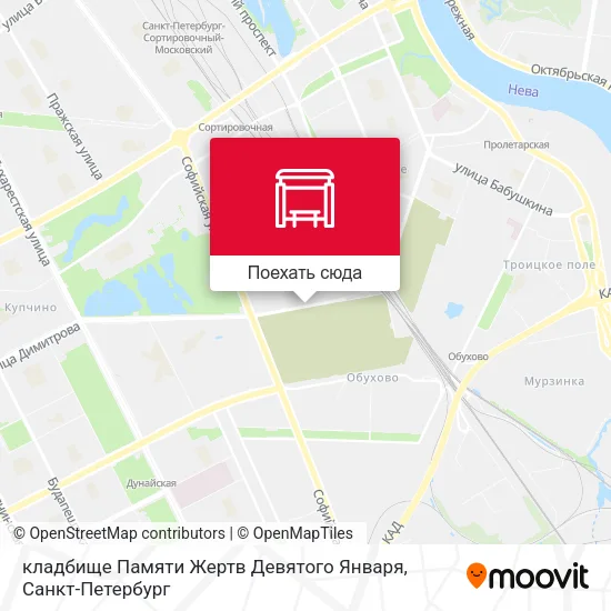 Карта кладбище Памяти Жертв Девятого Января