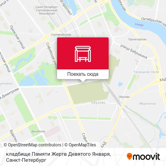 Карта кладбище Памяти Жертв Девятого Января