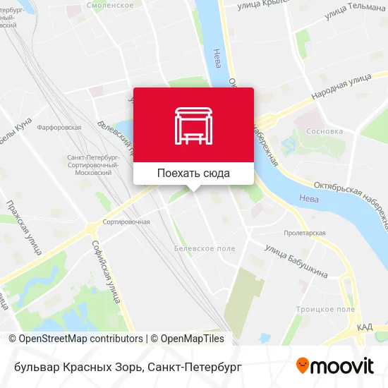 Карта бульвар Красных Зорь