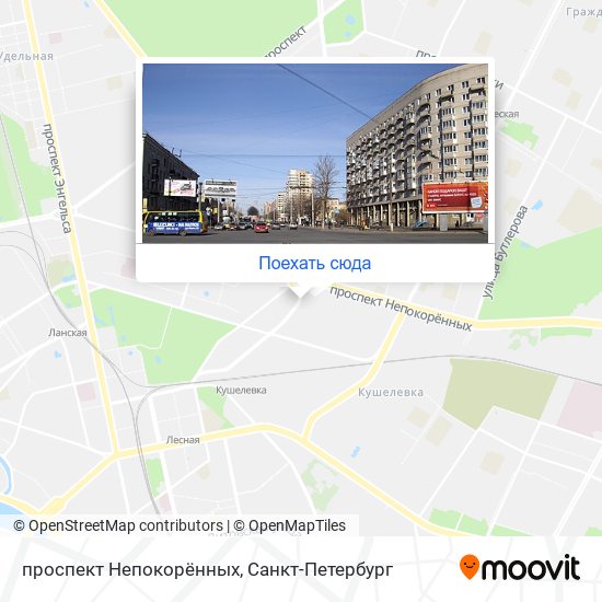 Карта проспект Непокорённых