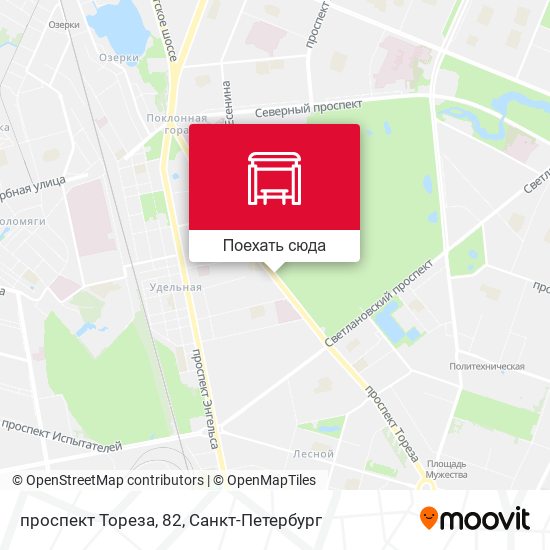 Карта проспект Тореза, 82