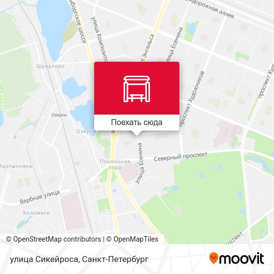 Карта улица Сикейроса