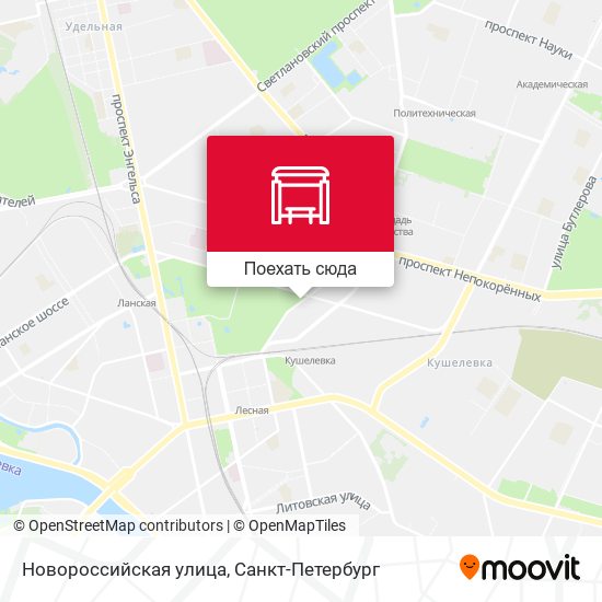Карта Новороссийская улица