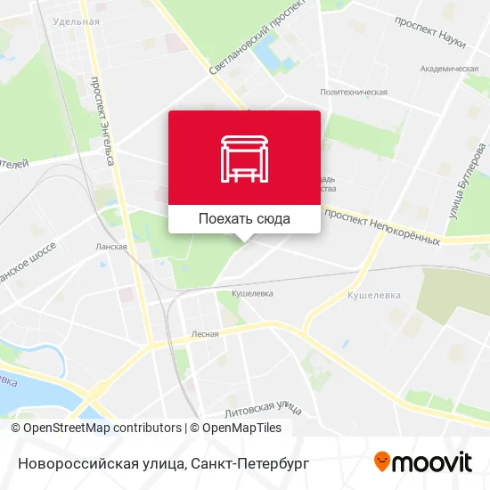 Карта Новороссийская улица